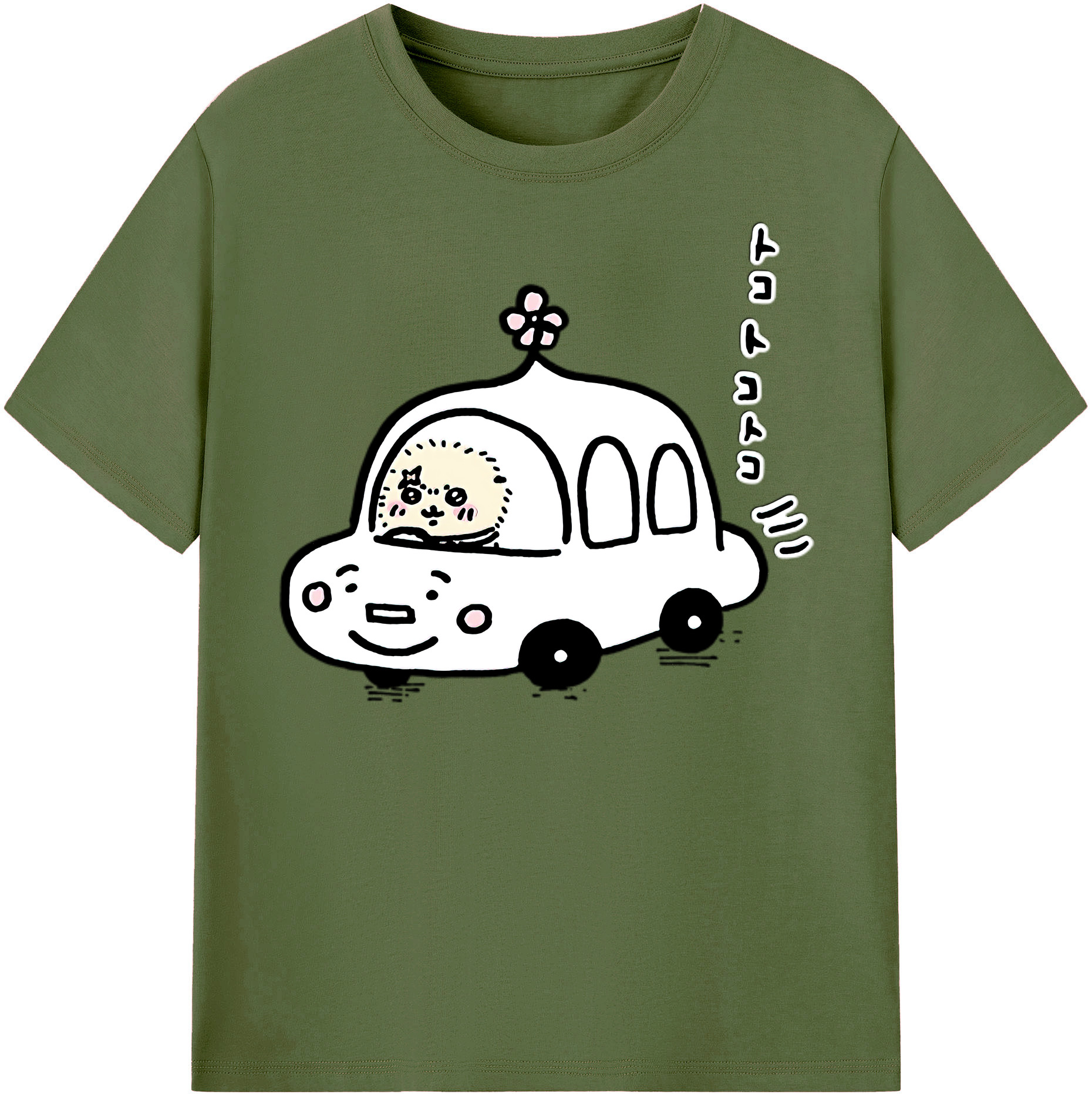 （画像用） ちいかわ ラッコ Chii-kawa Sea otter 綿100％半袖Tシャツ（フロントプリント）